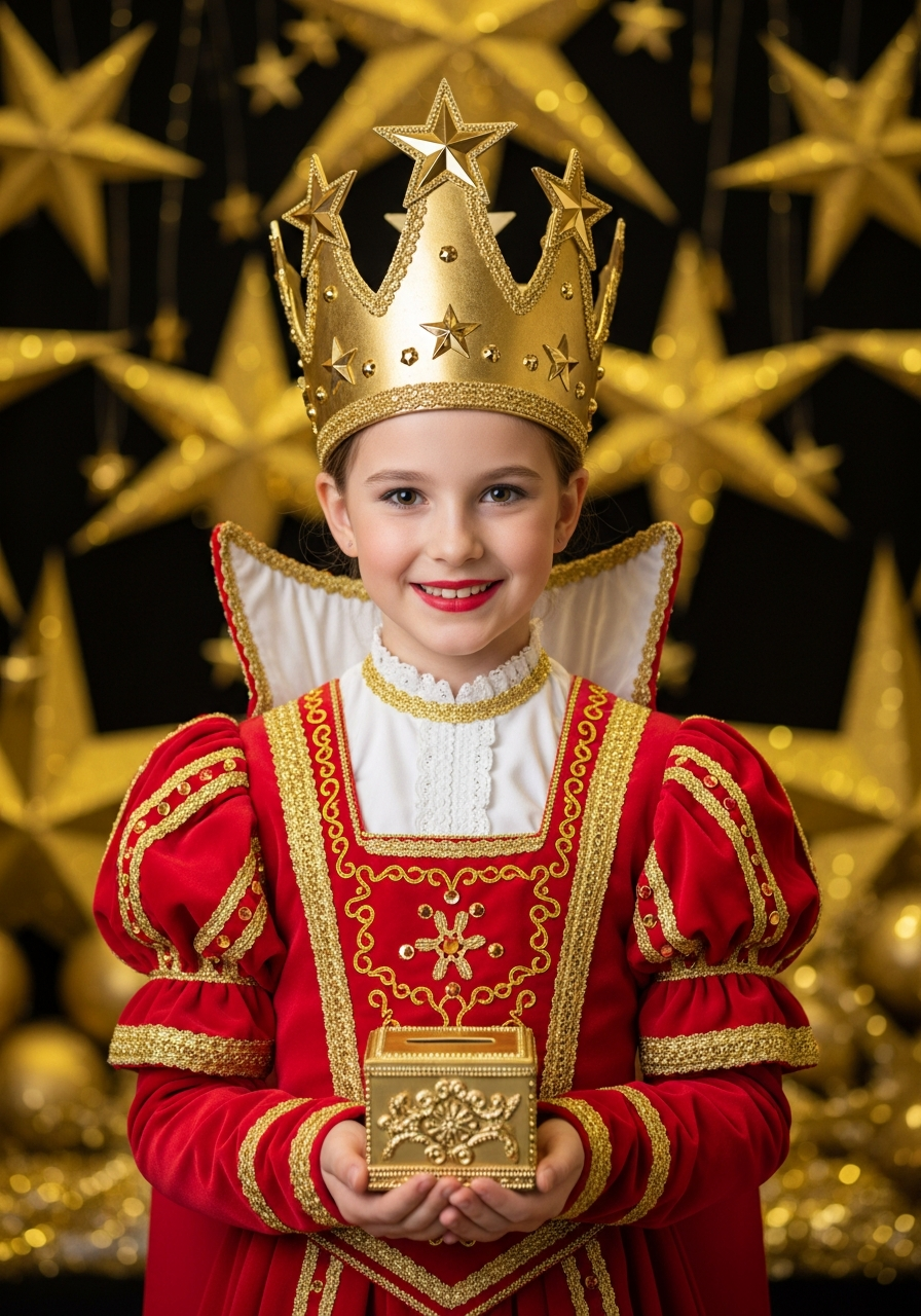 Sternsinger Mädchen in Kostüm